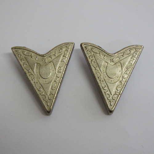 Pair of vintage cowboy collar tips - @ CRAZY R1 start
