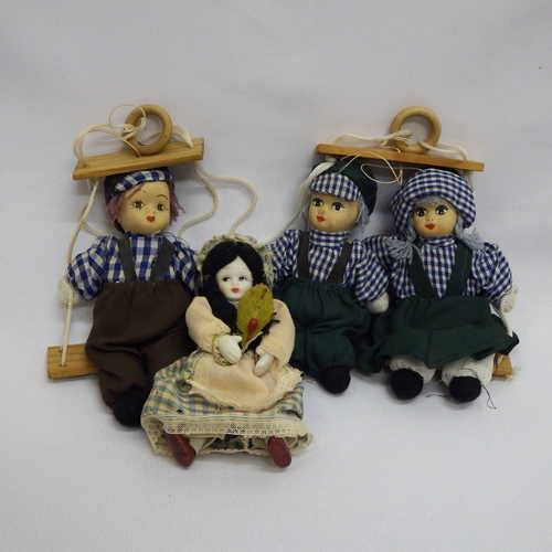 Lot of 3 small porcelain dolls