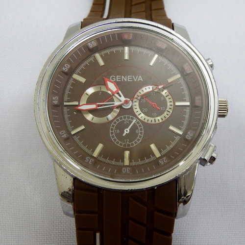 Geneva mens quartz fashion watch