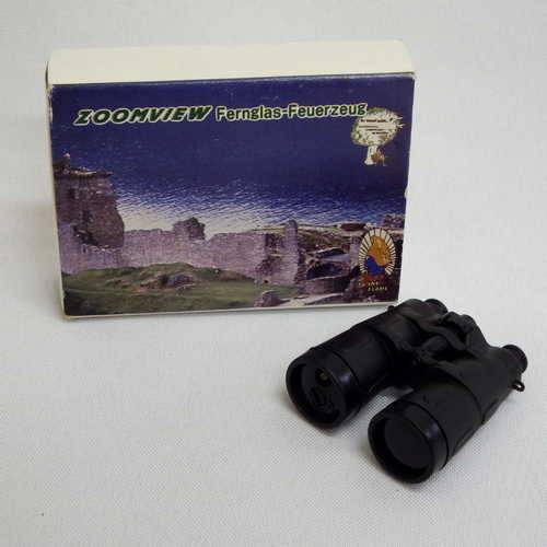Binocular Zoom View pocket gas lighter (8286A)