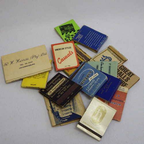 Lot of 15 vintage advertising match books