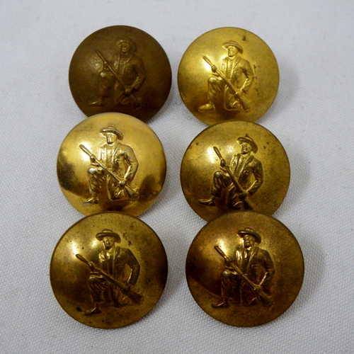 Lot of 6 SA Army Commando buttons