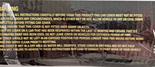 Car Cover XXL