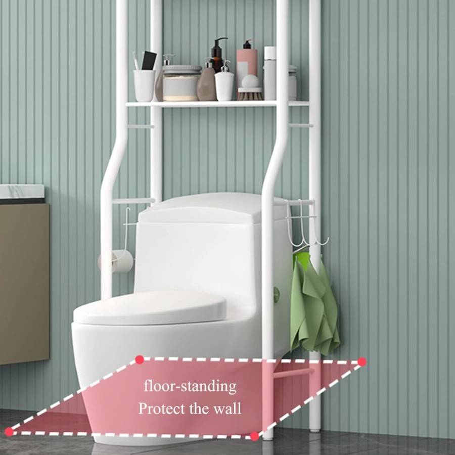 Over Toilet Storage, 3 Tier Bathroom Space Saving Corner Shelf Storage Accessories