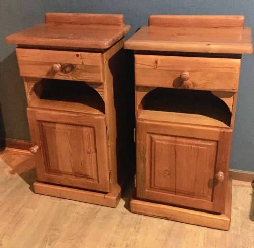 Oregon Pine Bedside Tables