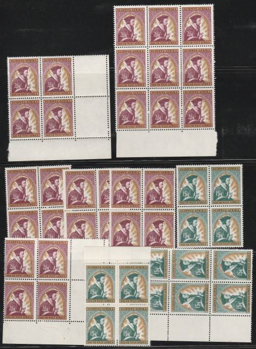 South West Africa 1964, Calvin Blocks Unmounted Mint