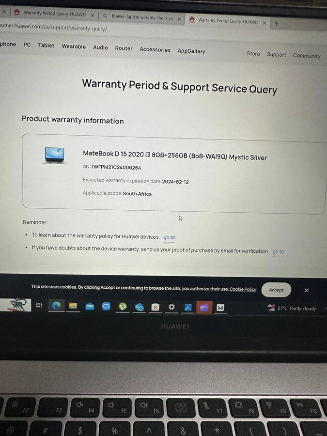 Huawei d15 11th Gen notebook
