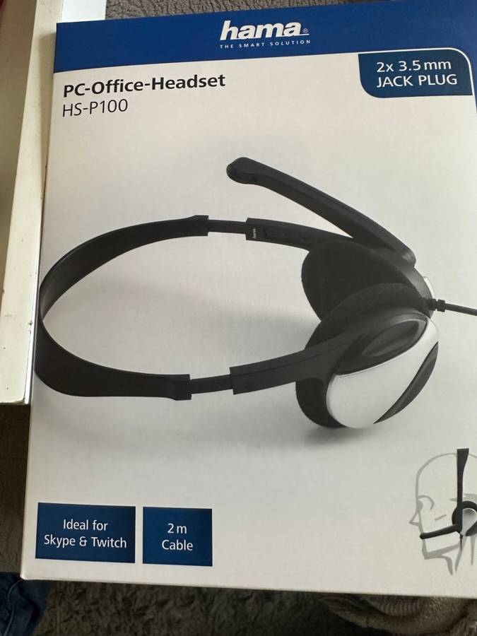 Hama PC Office-Headset HS-P100 (brand New)