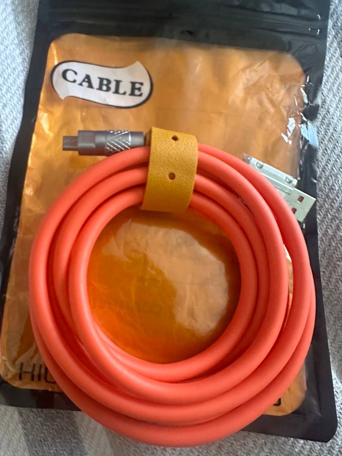 Premium Quality Heavy Duty: 120w 6a Super-Fast Charge Type-A Liquid Silicone Cable