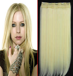 High Quality Heat Resistant washable hair extensions  #613  Blonde