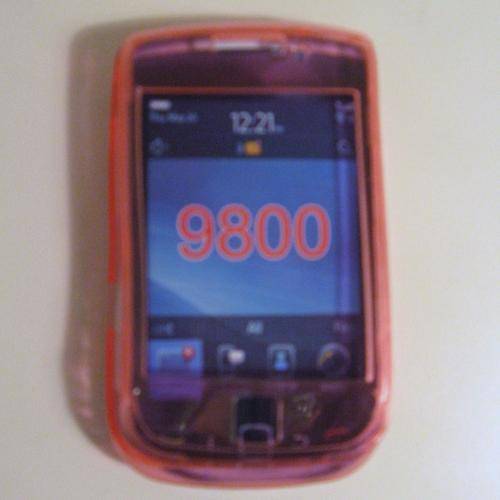 Blackberry Torch 9800 TPU Rubber Phone Cover/Skin - Pink