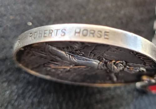 QUEENS SOUTH AFRICA MEDAL - TRANSPORT CPL - ROBERTS HORSE - DIAMOND HILL - WITTERBERGEN