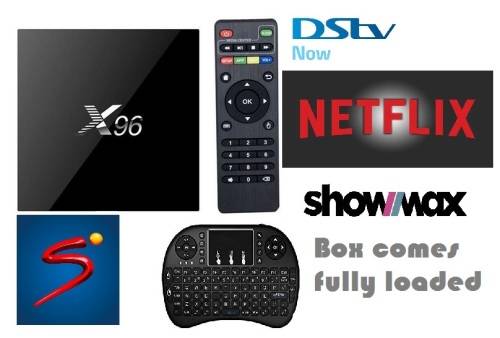 x96 Android TV Box With wireless Keyboard