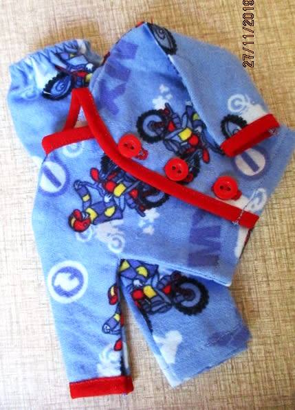 Ken doll's winter pyjamas - motorcross