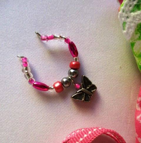 Barbie doll`s long dress, bag and necklace set - pink and green