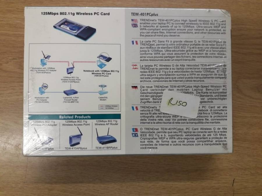 Trendnet Tew-401PCPlus 125Mbps Wireless PC Cards