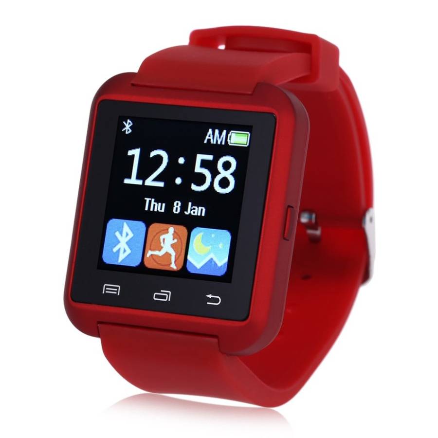 RED U8S Outdoor Sports Bluetooth 3.0 Smart Watch with Remote Camera