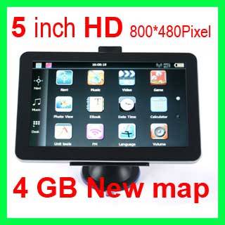 5" Car GPS Navigation Windows CE6 with FREE 4GB Memory SA Map Preloaded MP3 MP4 GPS Receiver