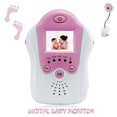 2.4G Wireless Digital Baby Monitor Video & Audio with Night Vision and AV OUT