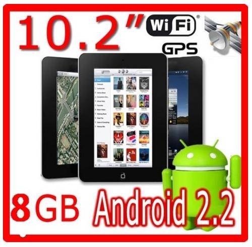 Lastest 10.2" Superpad 8GB Tablet PC MID Netbook WiFi Android 2.3 - GPS 1GHZ CPU 512MB RAM