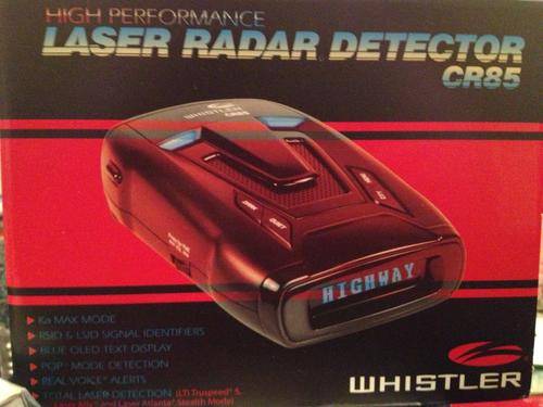 whistler laser radar detector CR85
