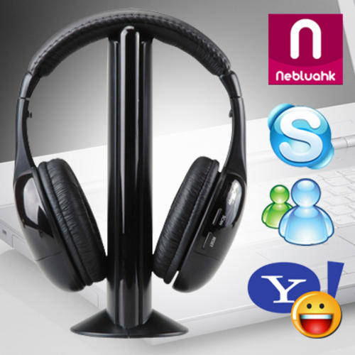 5 IN 1 WIRELESS HEADPHONES WITH FM RADIO