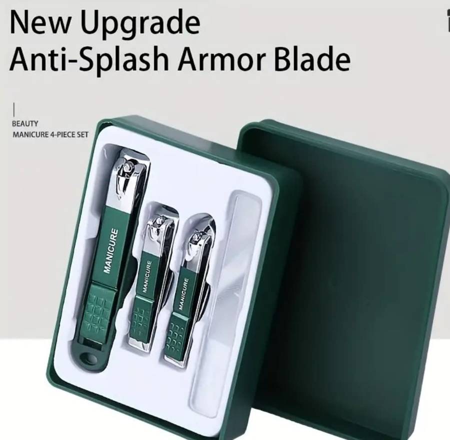 Nail Clippers With Nail File Set, Sharp Edge Fingernail And Toenail Clipper Cutter
