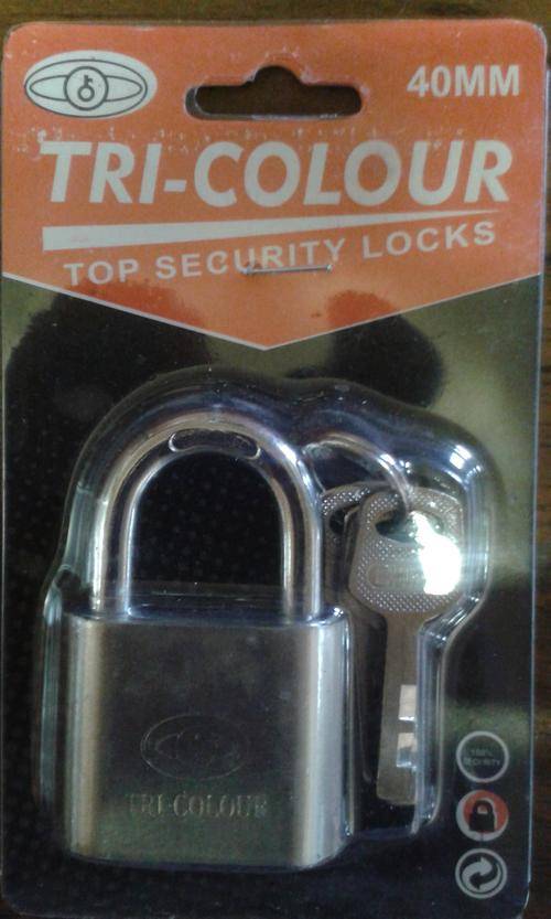 40MM TRI-COLOUR SECURITY LOCK