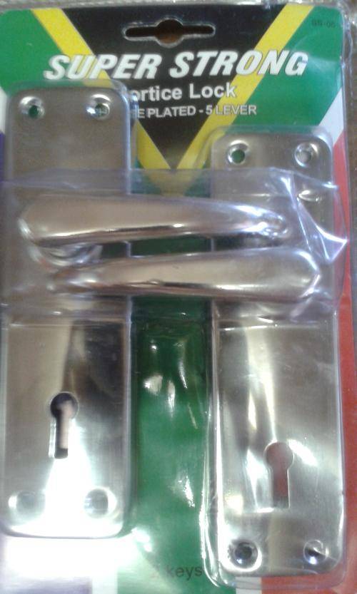 SUPER STRONG Mortice Lock - Chrome Plated - 2 Keys