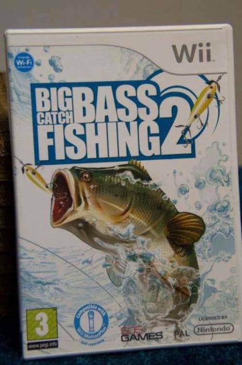 Nintendo WII Big Bass Fishing 2 Including Fishing Rod - Excellent Condition!!!