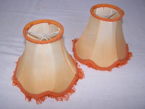 pair small lampshades ... cool colour !!!