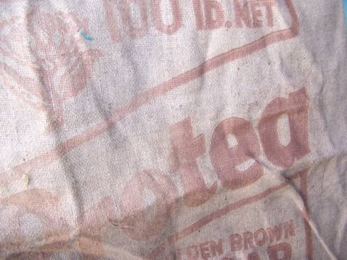 hessian bag  ... Protea - golden brown sugar !!!