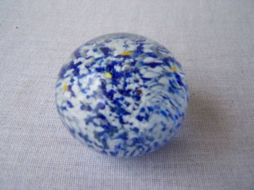small paper weight ...  blue hues !!!