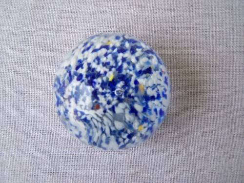 small paper weight ...  blue hues !!!
