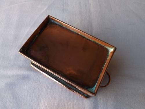 small rectangular tin ... of copper !!!