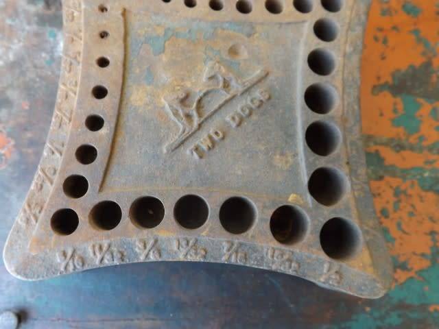 stunning cast iron stand ... for drill bits !!!