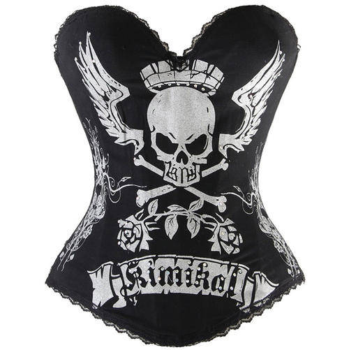 Lord Skull Printed Corset      S,M,XL,2XL