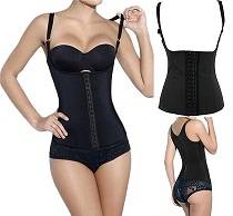 Latex Steel Boned vest Shaper Underbust Corset for waist training and gymXS,S,M,L,XL,2XL,3XL