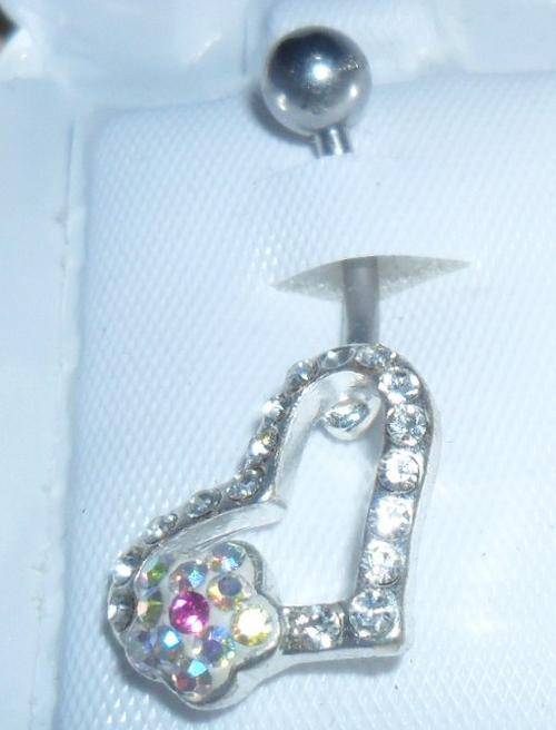 Belly ring surgical steel bar