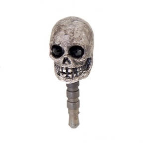Skull Design 3.5 mm Dustproof Ear Cap for for iPhone 4G/4GS/iPad/HTC/Samsung etc (In Stock)