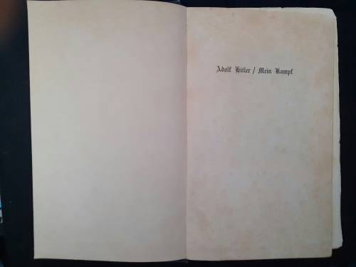 Mein Kampf - Adolf Hilter (Rare 1939 english edition)