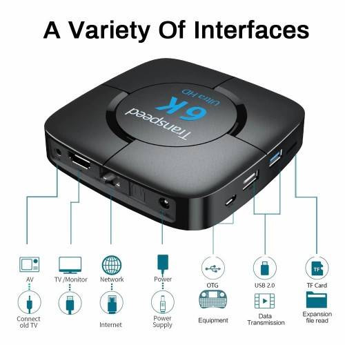Android TV BOX 6k 4gb RAM 32gb ROM with mini Wireless Keyboard