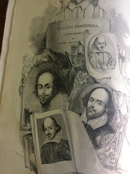 Antique leather book of Shakespeare's plays