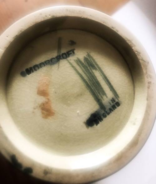 MOORCROFT COBALT BLUE VASE RESERVED FOR JOHN