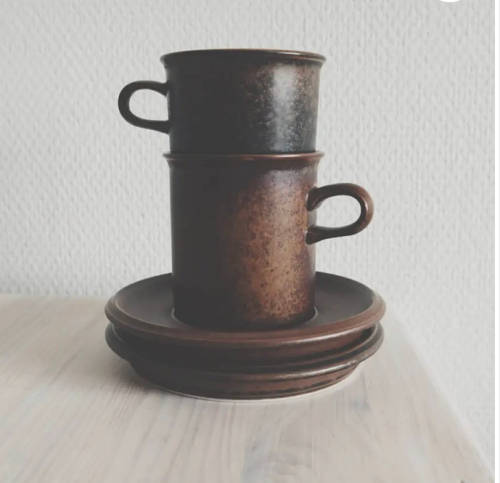 Arabia Ruska Coffee Cup and saucer