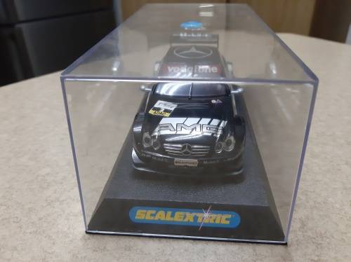 Scalextric Mercedes CLK AMG with head lights ( made by Hornby )