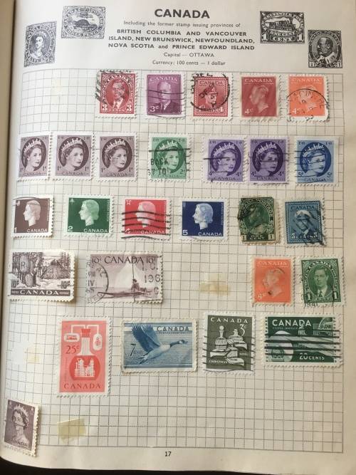 Old Stanley Gibons Swift sure album with approx 1500 stamps