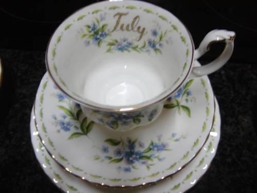 Royal Albert Flowers of the month July Trio