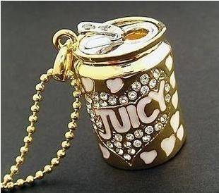 Fashion Cute Plated Juicy Can Necklace&Pendant