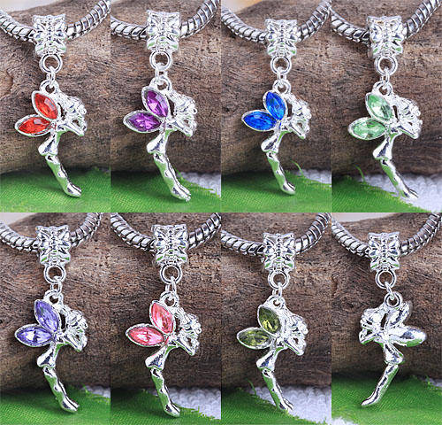 Silver Plated Bail PIXIE Charm Dangle Fit Pandora